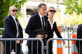 Hunter Biden, son of President Joe Biden, arrives at federal court in Wilmington, Delaware, on June 10.